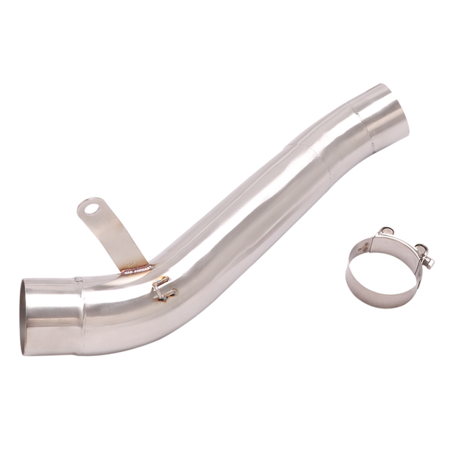 Slip Op Voor Aprilia RSV4 18 Motorfiets Uitlaatpijp Escape Systeem Gemodificeerde Midden Link Pijp Connection 60.5Mm uitlaat: Default Title