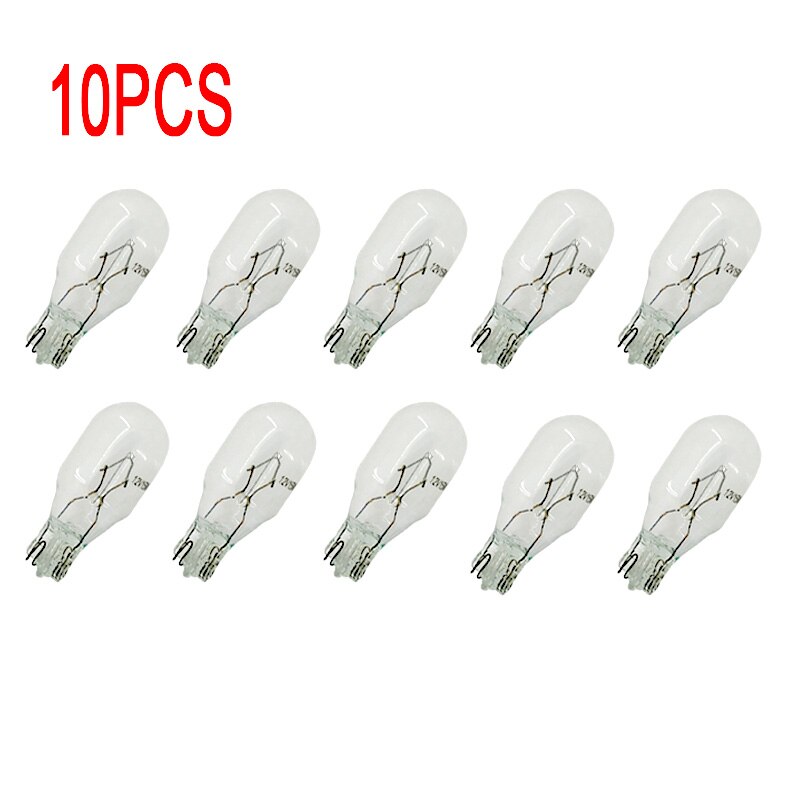 10pcs Clear Glass Warm White T15 W15W Halogen Lamp 12V 15W Interior Light Clearance Light Halogen Light Bulbs