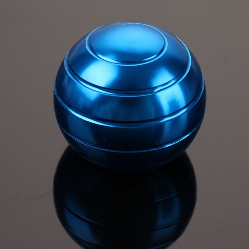 38Mm Desktop Decompressie Roterende Sferische Gyroscoop Bureau Fidget Speelgoed: Blauw