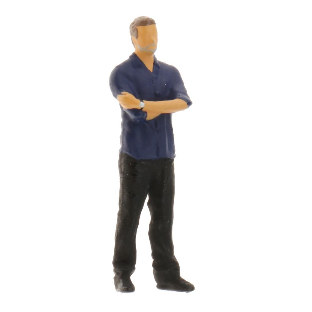1:64 Model Rm Figuur Pvc Mensen Scenario Model Set Voor Kinderen Speelgoed Groep: Dark Blue