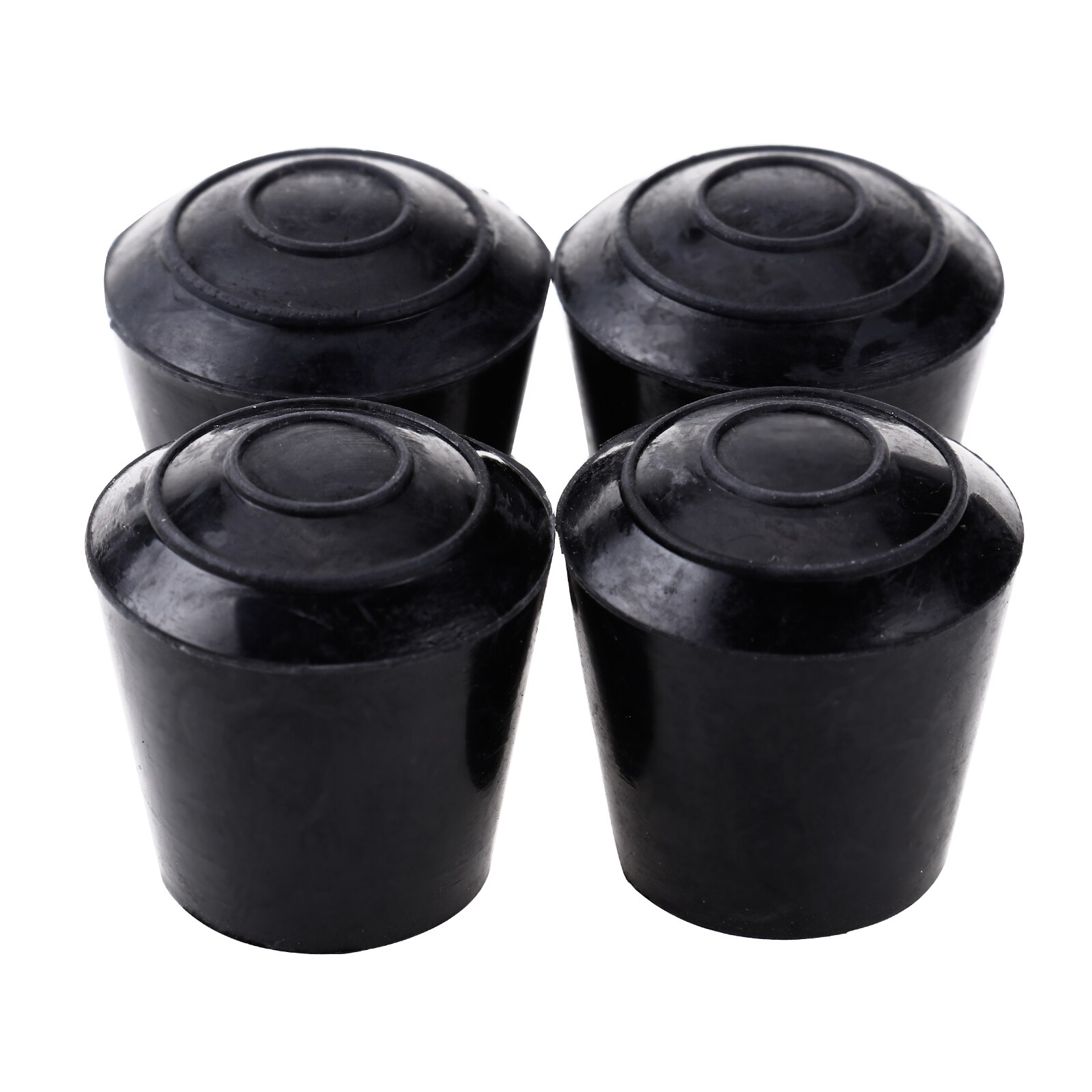 12 Table Chair Leg Tip Caps Furniture Steel Tube Covers Non Slip Rubber Feet Cups Anti Vibration Furniture Plugs Floor Protector