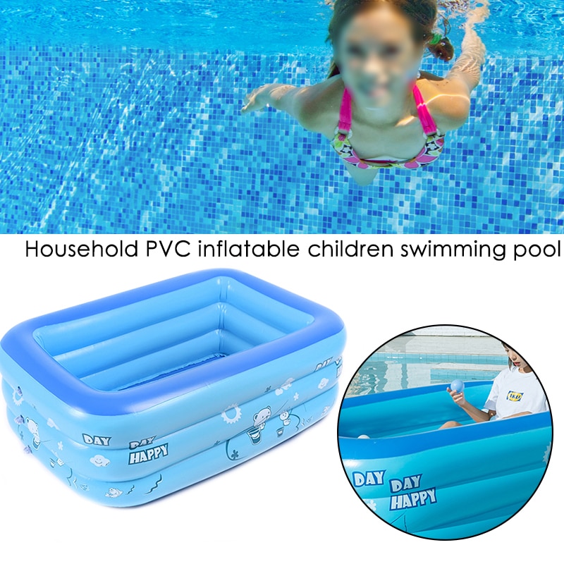 120cm gonflable carré piscine enfants baignoire bébé usage domestique pataugeoire enfants gonflable piscine directe
