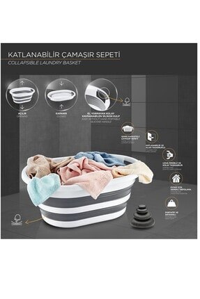 Panier à linge pliable en Silicone, panier accordéon Vip