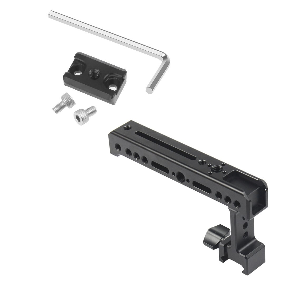 BGNing maniglia per fotocamera NATO Rail formaggio impugnatura superiore con supporto per scarpe fredde per Monitor universale per gabbia per fotocamera SLR foto video: w 30mm Rail