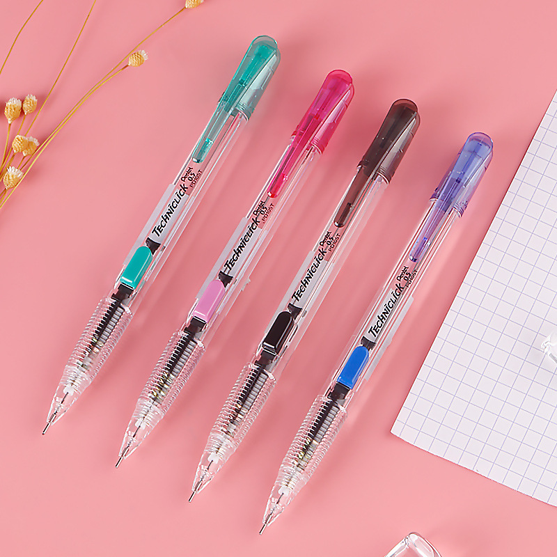 Pentel PD105T Side Press 0.5mm 0.7mm Mechanical Pencil For School And Office Stationery