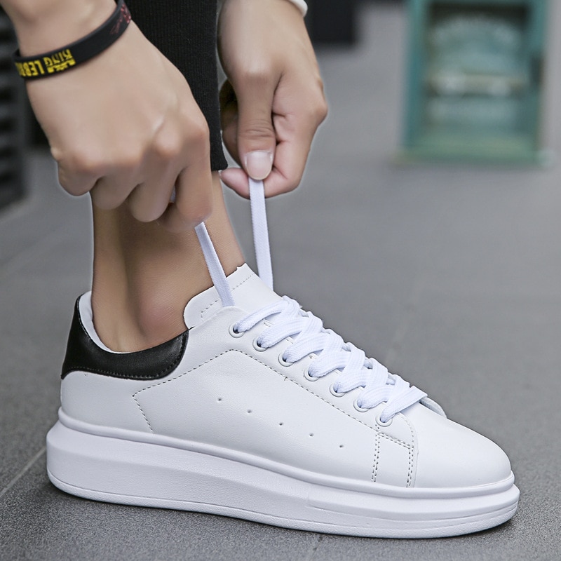 Män fritidsskor sneakers läder män skor bekväma lätta skor skor zapatillas  c1-10a