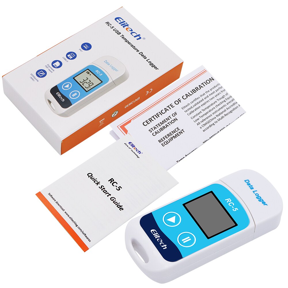 RC-5 Digital USB Temperature Data Logger 32000 Reading Point High-precision Datalogger Recorder for Warehouse Storage Transport