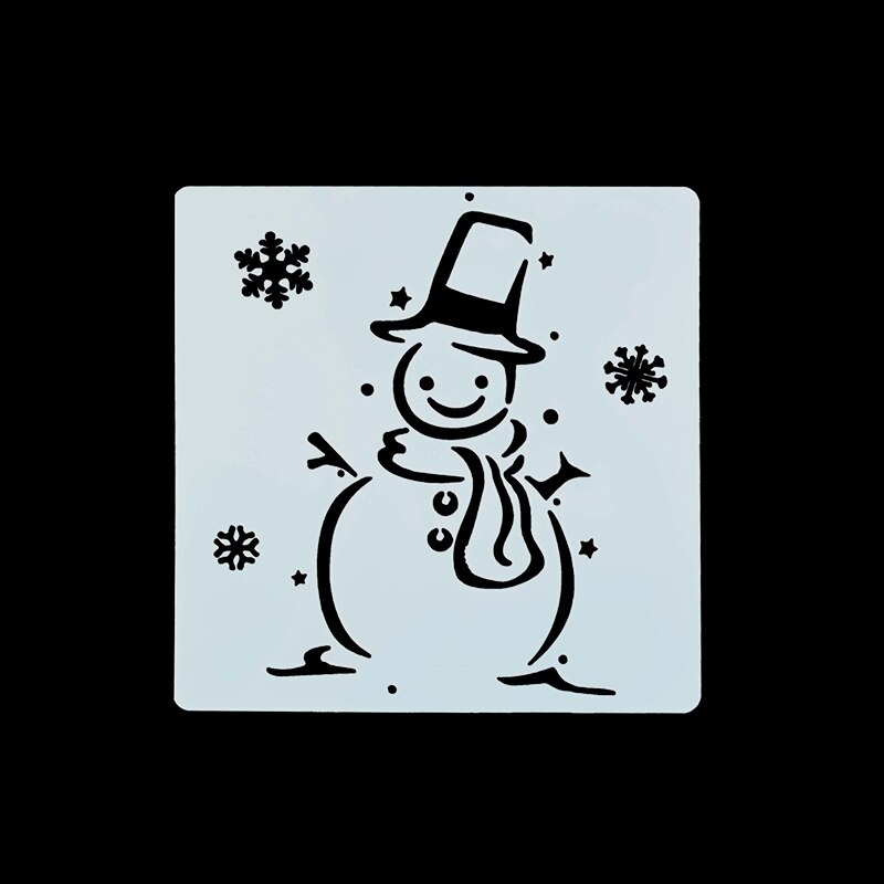 7pcs/set Merry Christmas Reindeer Santa Clause Layering Stencils Painting DIY Scrapbooking Craft Embossing Decorative Template: B06