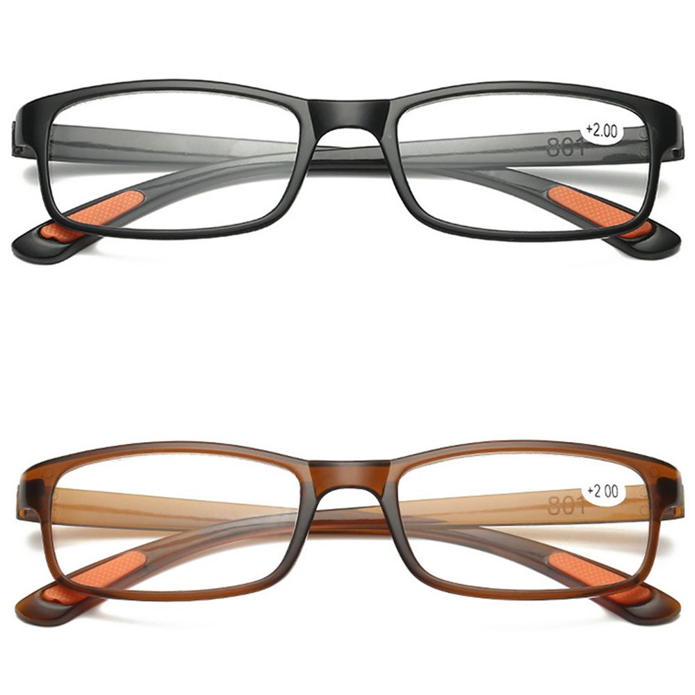 2pc ultraleichte lesebrillen für damen, herren und senioren, flexible lesebrillen mit vergrößerung, sehhilfe  +1.00 ~ +4.00 dioptrien