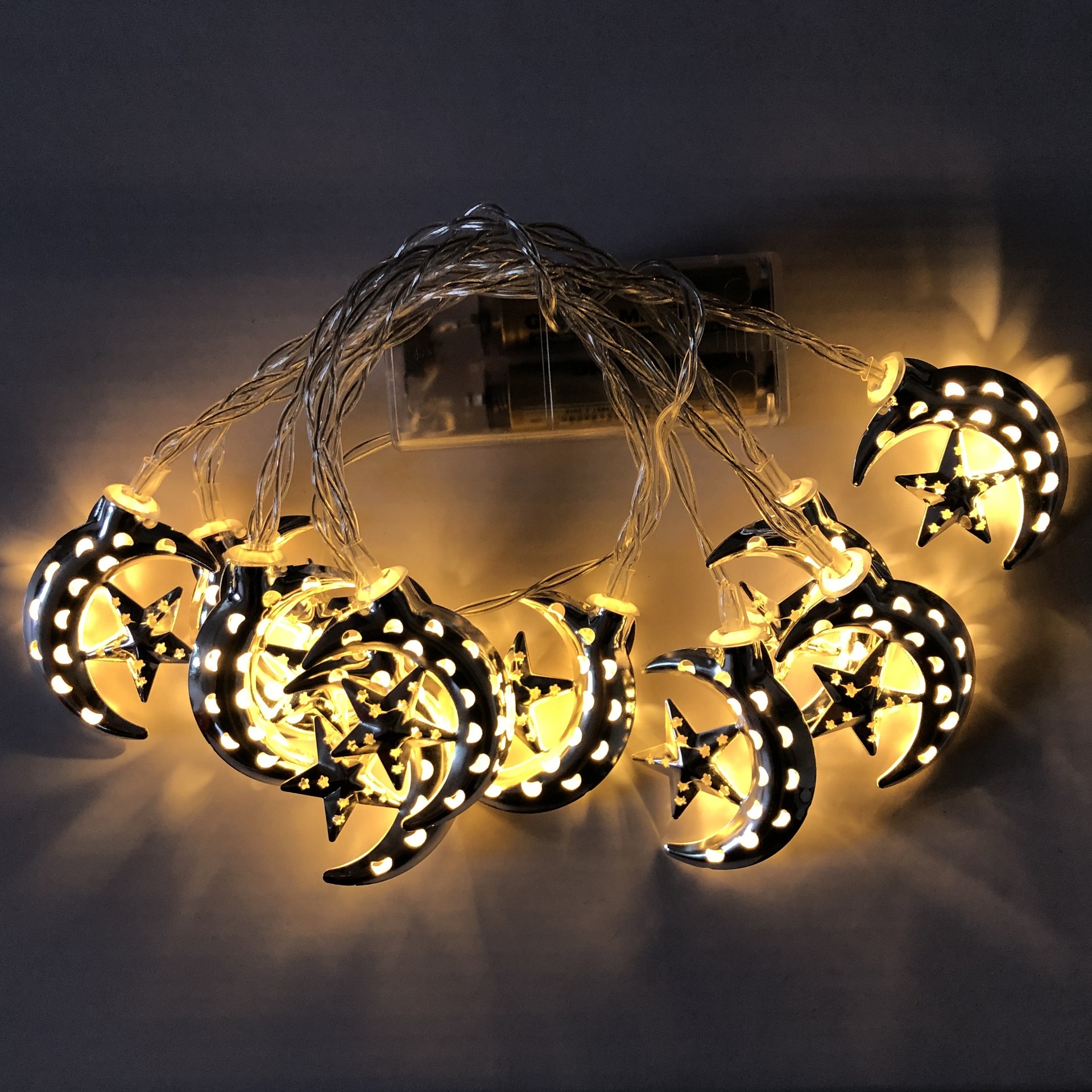 Decoratieve lichtslingers led sterren maanlicht lamp gekleurde lampjes