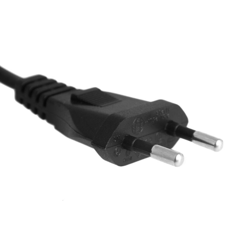 Cable de alimentación de CA de 2 pines, conector corto C7 a europeo, 1,5 M, 5 pies, Figura 8