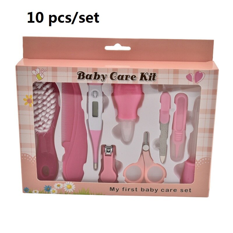 Bambino appena nato Salute E Bellezza Kit Bambini Attrezzi Strigliatura E Tolettatura Set Termometro Clipper Scissor Prodotti Da Bagno Del Capretto Per i bambini: Set 4