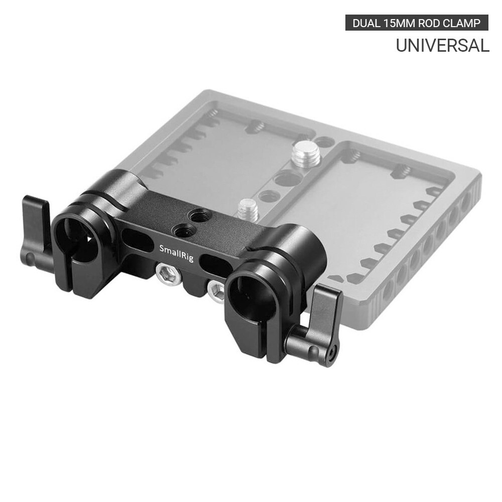 Smallrig Dual 15Mm Rod Clamp Rail Block Voor Dslr Camera Follow Focous 1943