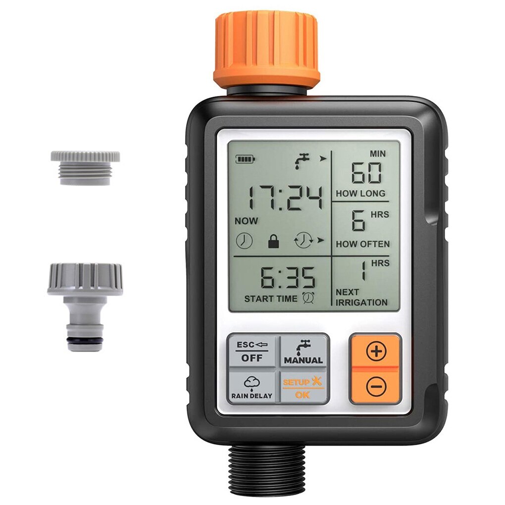 Watering Timer Automatic Smart Timing Sprinkler Large Screen Irrigation System For Garden Plants Lawn Cycle Watering Timer