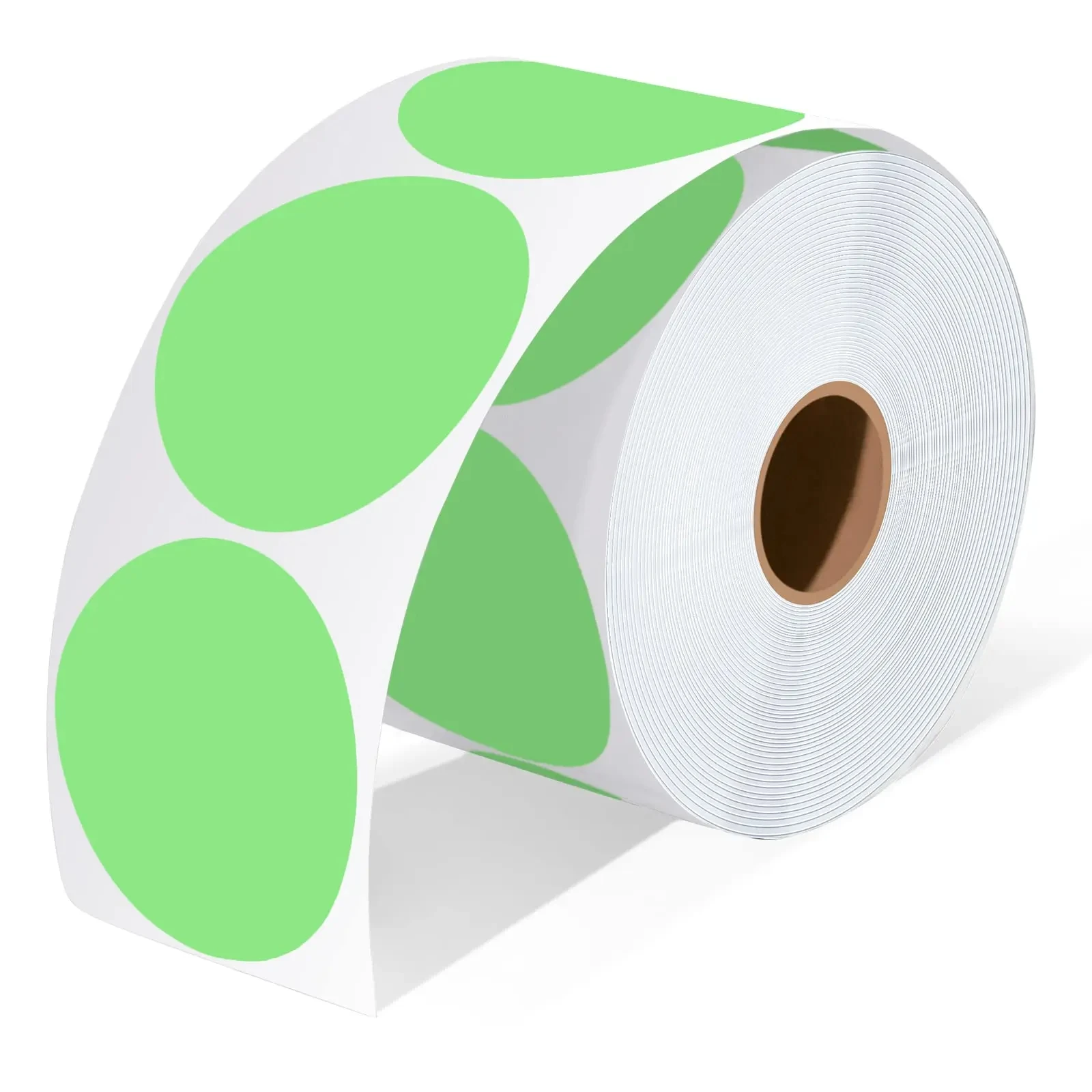 Thermische Stickers-600 Labels/1 Rol 2 Inch Cirkel Thermische Sticker Etiketten Zelfklevend Rond Directe Thermische Multifunctionele Rol: Goud