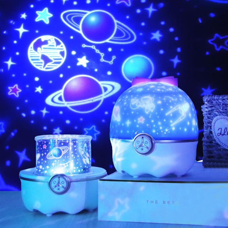 Star Night Light Projector Constellation Night Lamp Bedroom Nightlight Kids Baby Children Room Light Bluetooth Speaker Music