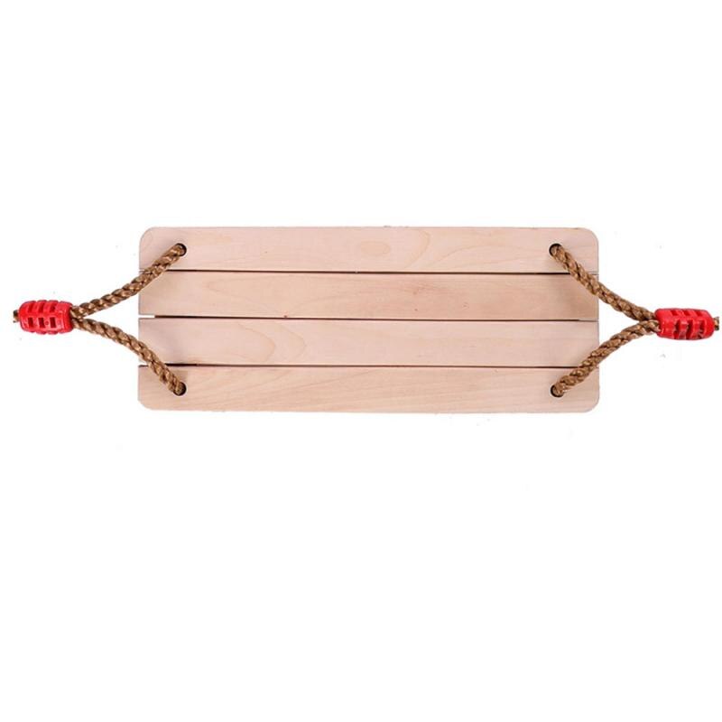 Huske for voksne barn utendørs hage huske fire-bords anti-korrosjon trehuske med tau innendørs landlig huske på landet: 02 fire brett swing