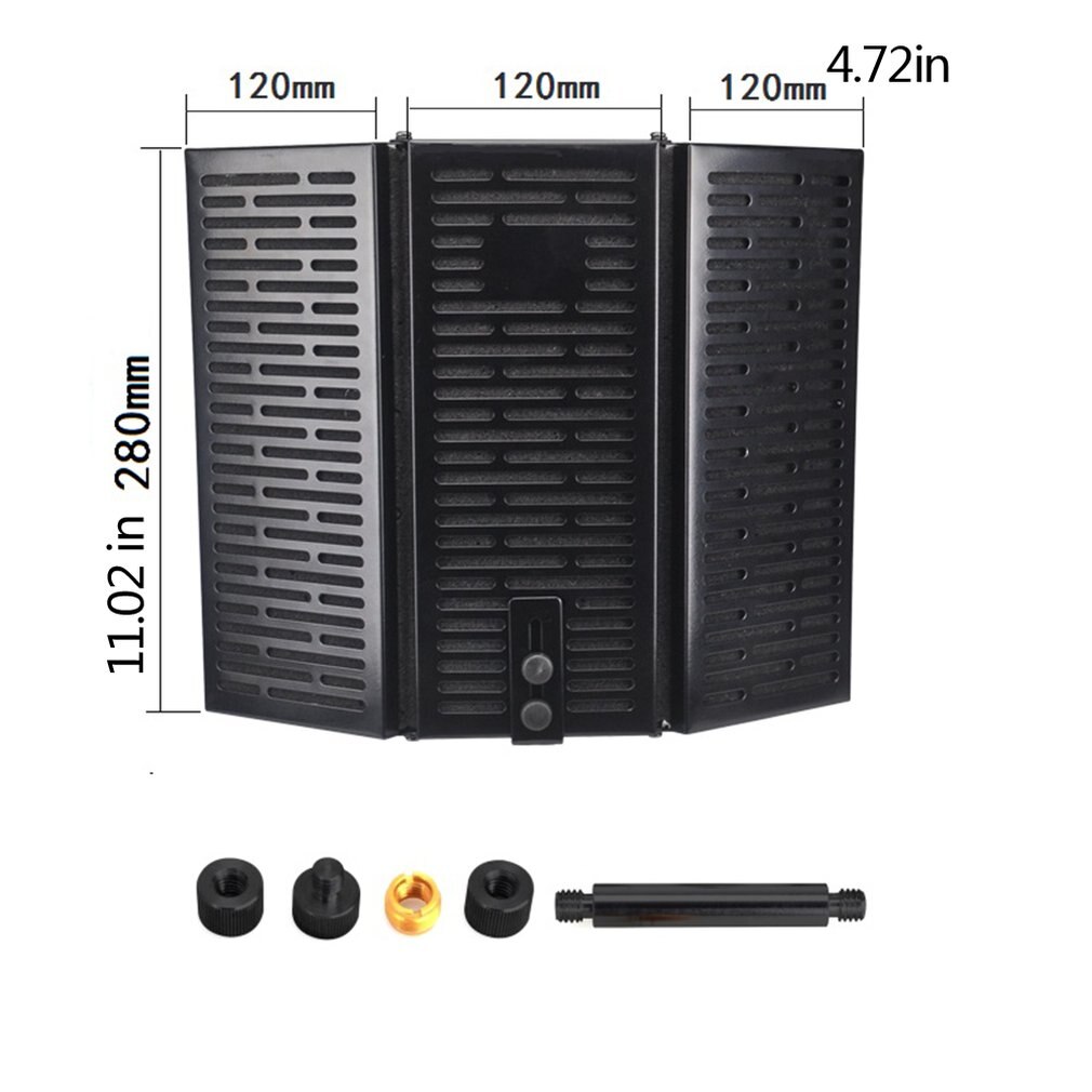 Opname studio wind scherm microfoon voorruit microfoon geluiddichte screen sound noise cover noise preventie systeem