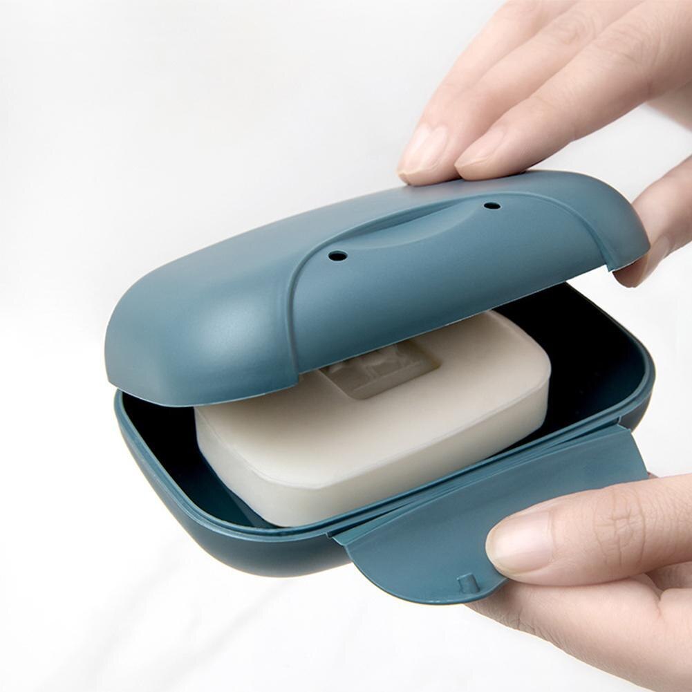 Caja de jabón a prueba de fugas, jabonera portátil de cuatro colores a prueba de agua, , compacta, fácil de llevar, almacenamiento de baño, sellada, jabonera de viaje