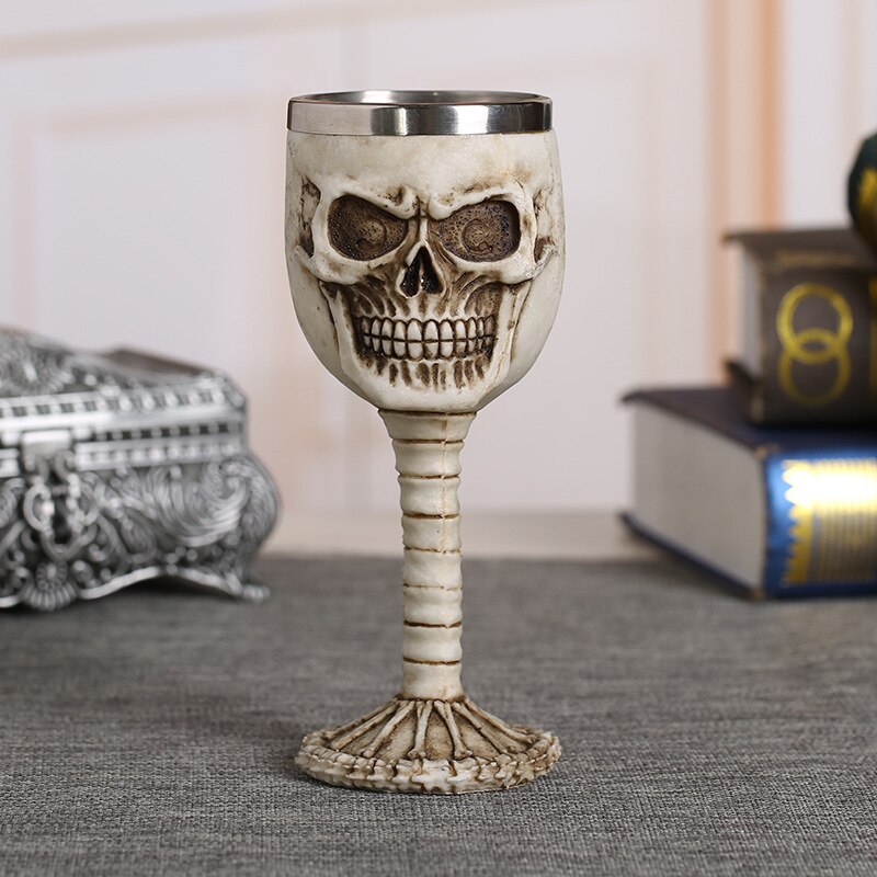 Rvs Retro Coolste Hars Schedel Beker Klauw Wijnglas Gothic Cocktail Bril Wolf Whiskey Cup Party Bar Drinkware: 4