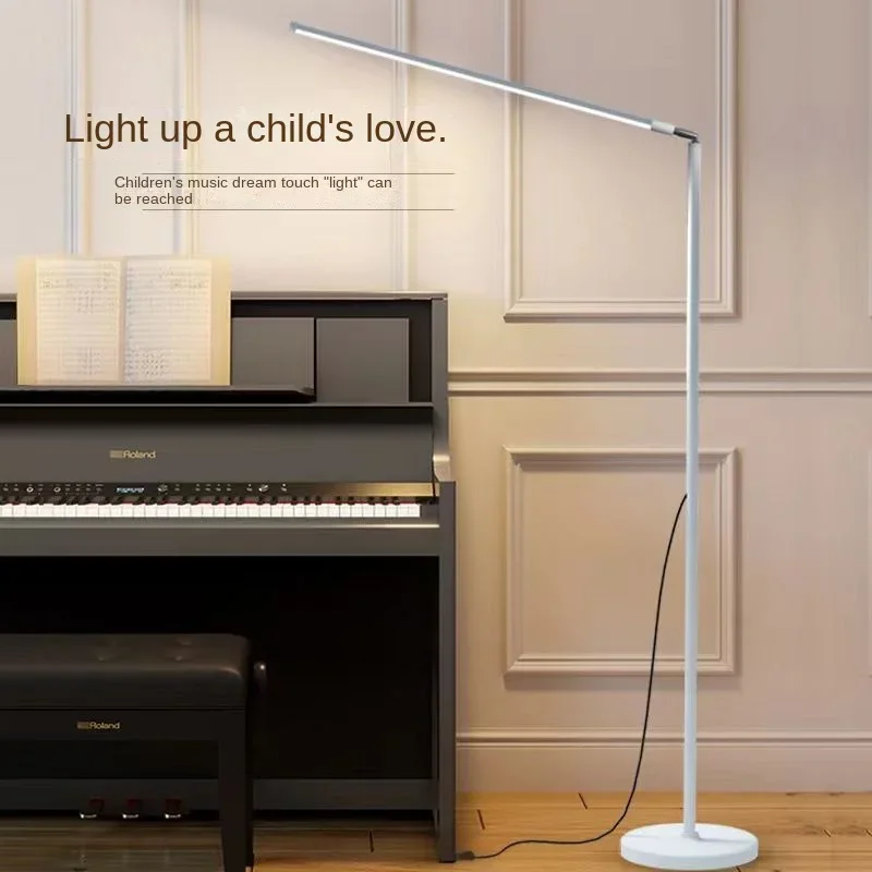 Justerbar led-gulvlampe til stue, stående leselampe, barnestudielampe, dimbar, dekorasjon for soverom og kontor