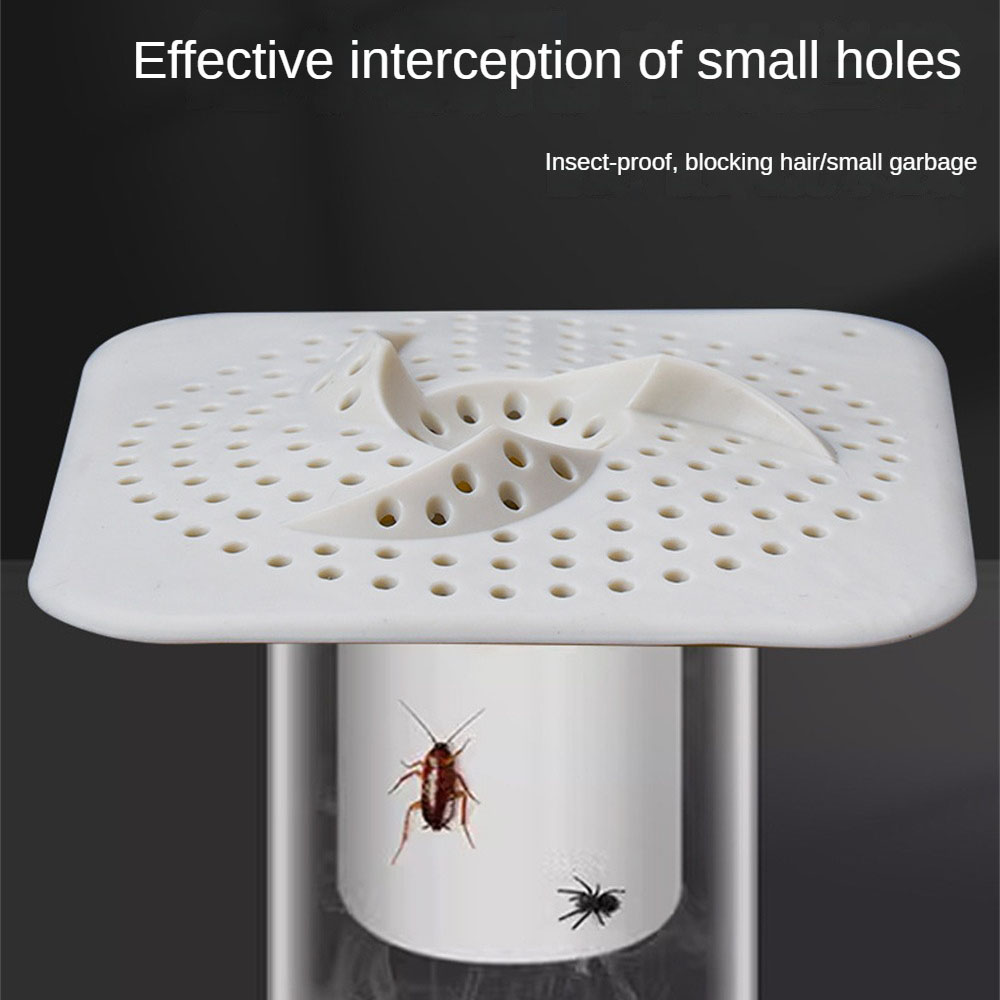 Bathroom Drain Hair Catcher Bath Stopper Plug Sink Strainer Filter Shower Smell Proof Shower Floor Siphon Drain Cover Kitchen