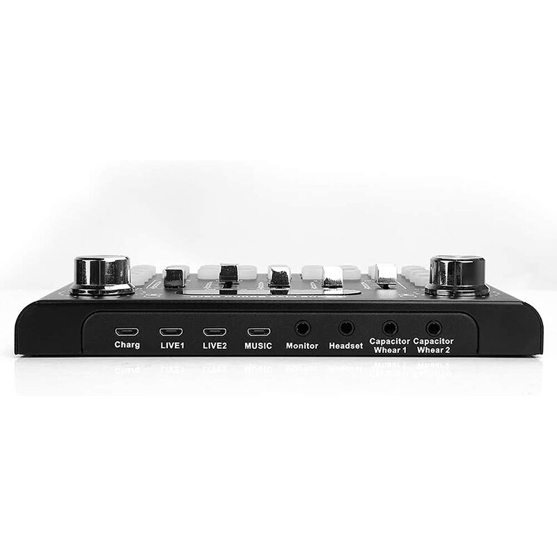 Universal- Audio- Externe USB Headset Mikrofon Stimme Ändern Audio- Rührgerät Adapter Karte Live Soundkarte Mit 18 Lustige Klang Wirkung