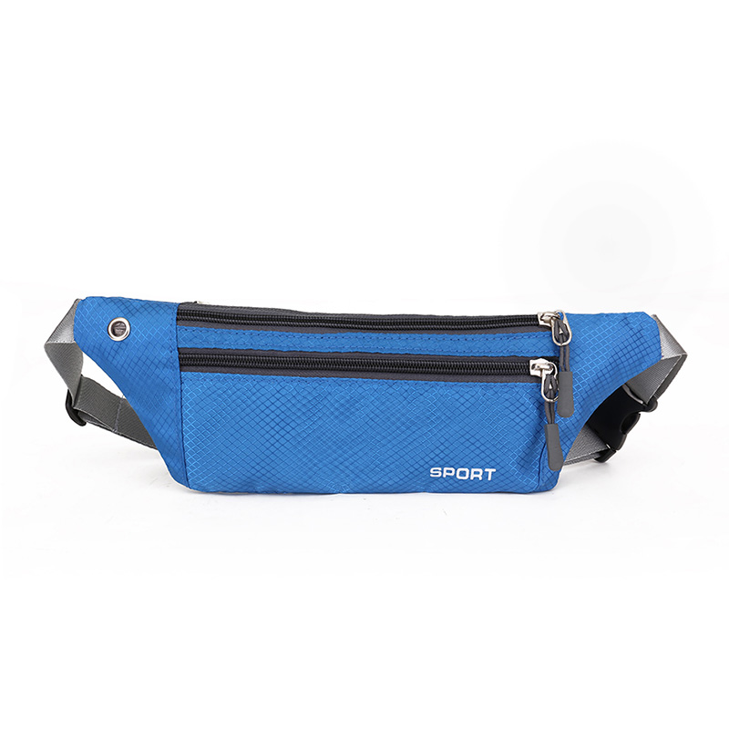 AIREEBAY Mini Fanny Pack For Women Portable Colorful Waist pack Travel Multifunctional Waterproof Phone Belt Bag: Blue