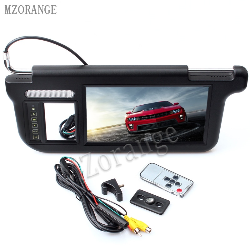 TV dans la voiture pare-soleil moniteur de voiture 9 pouces 3 couleurs tactile voiture pare-soleil moniteur double vidéo DVD/TV média écran télécommande