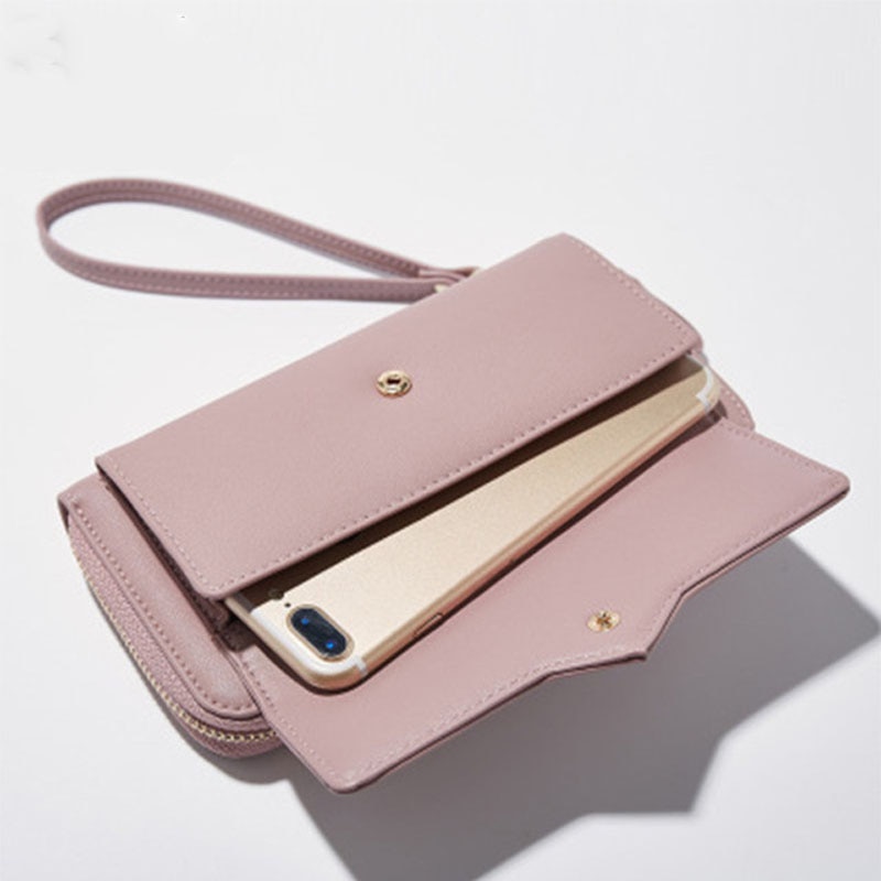 BENVICHED Long Woman Purse Female Wallet Clutch PU Leather Ladies Purses Card Holder Women Phone Bags D126