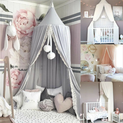 Kinderen Kids Gordijn Dome Bed Canopy Netting Prinses Meisje Bed Luifel Nordic Bedcover Klamboe