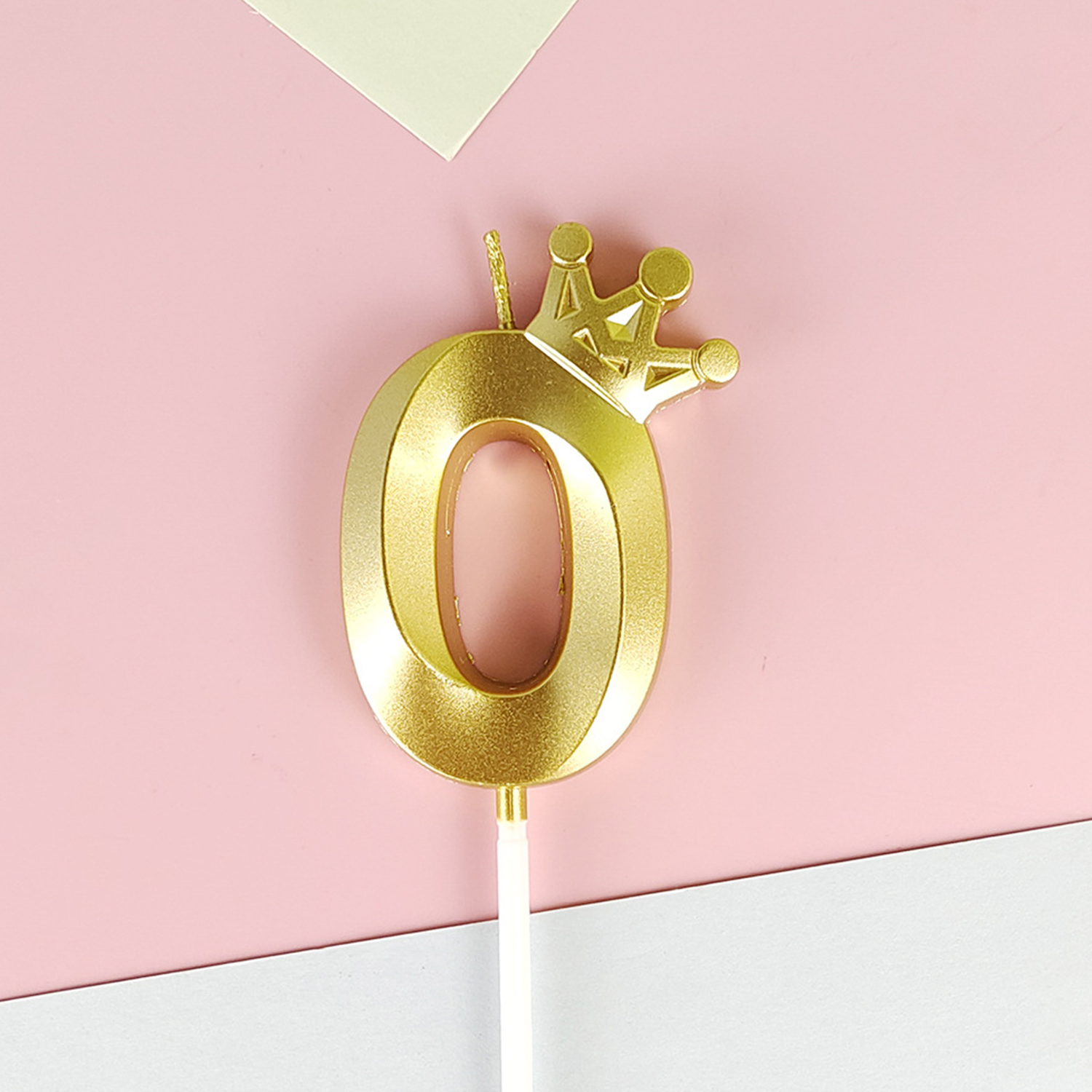 0-9 høy kakedekorasjoner romantisk gullkronelys talltopper til bursdagskakedekorasjon dronning babyshower: Rød