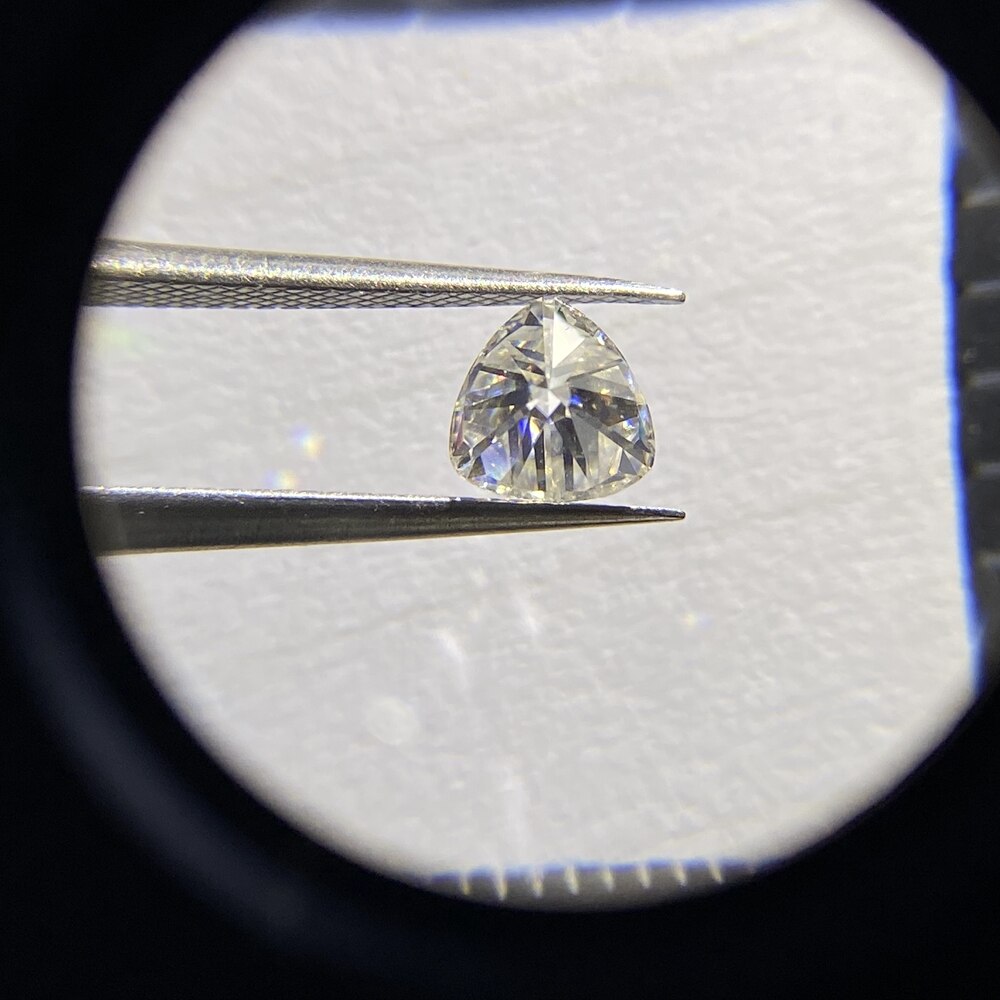 6*6mm DEF VVS GRA certificado suelto corte Trillion anillo brillo de diamante brillo blanco forma