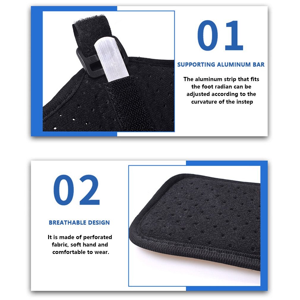 Adjustable Plantar Fasciitis Night Foot Splint Orthotic Brace Elastic Dorsal Night Splint With Massage ball For Men Women