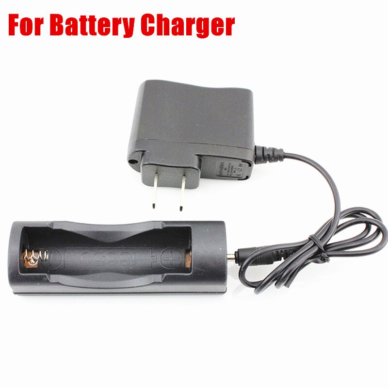 High LED flashlight 18650 Battery Charger LED headlight Direct charge EU USA Plug zk50