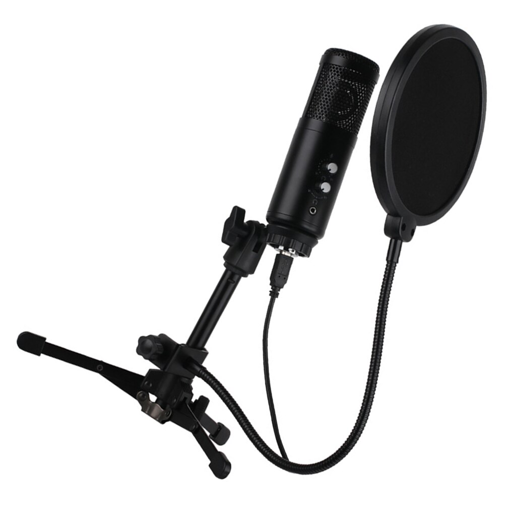 1PC Cardioid Microphone USB Gaming Computer Microphone Computer Microphone For Chat Video