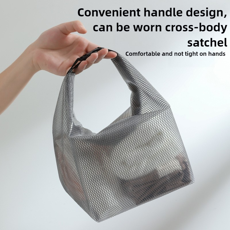 Bærbar vanntett reiseveske gjennomsiktig toalettveske med stor kapasitet sminkeorganisator bade- og toalettveske for kvinner