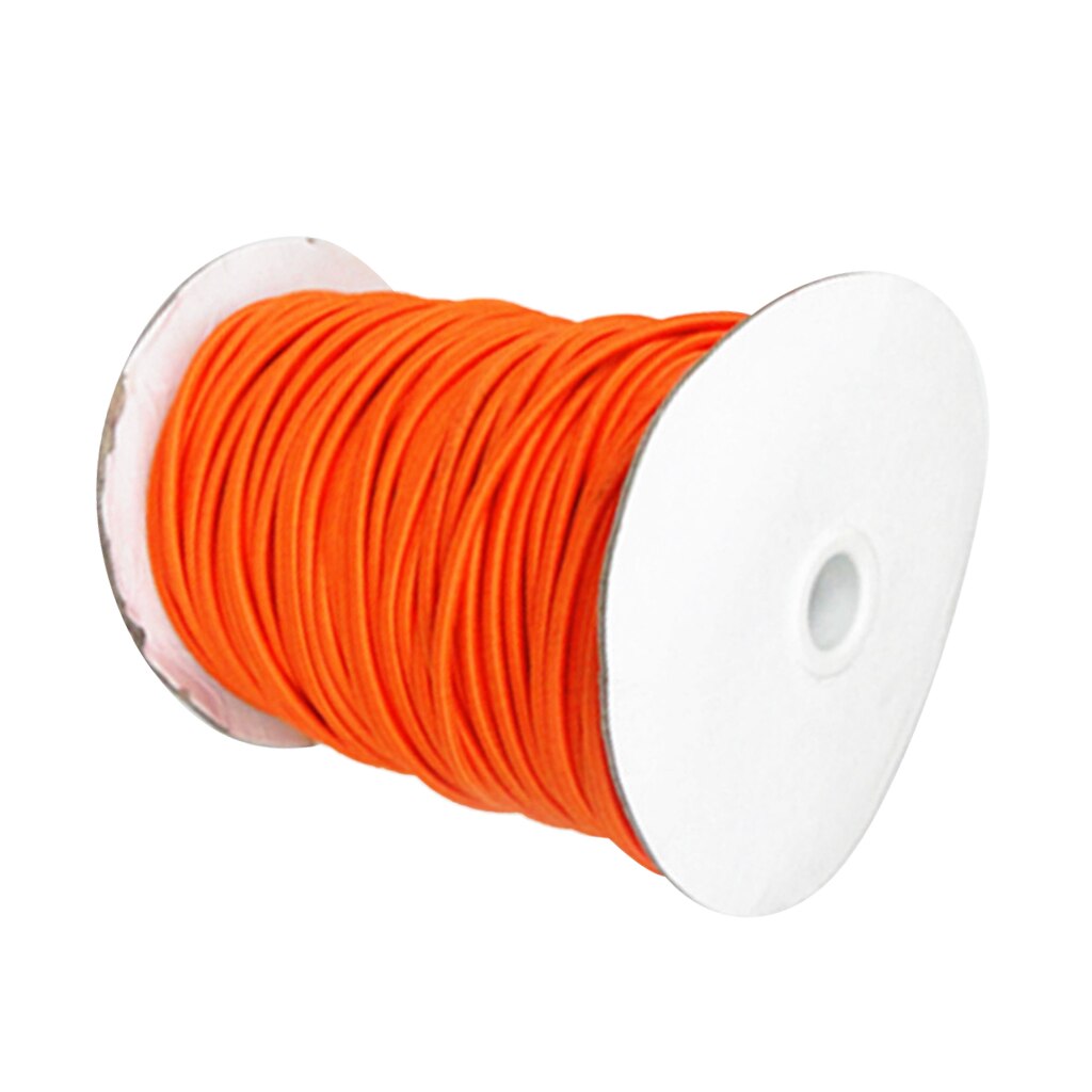 1M/3M/5M/10M 4mm Strong Elastic Bungee Rope Shock Cord Tie Down Boats Trailers Fishing Boat Kayaking Diving Camping: 5m Orange