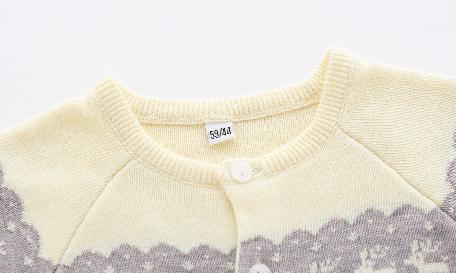 autumn baby clothes cute beige long-sleeved deer style knitted girls sweater baby boy romper and hat