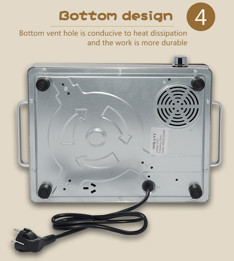 Usine européenne directe induction cuisinière ménage marmite cuisson électrique cooker220-240V