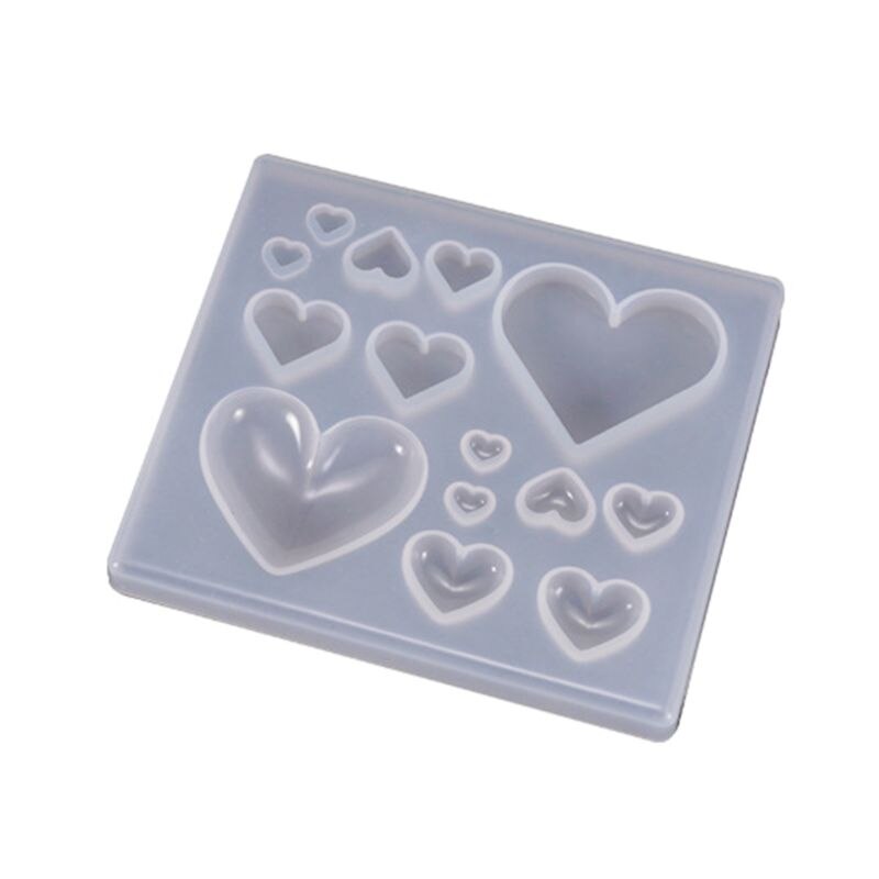 Uv Hars Ambachten Maken Diy Crystal Epoxy Mold Candy Hartvormige Patch Decoratie Siliconen Mallen: 2