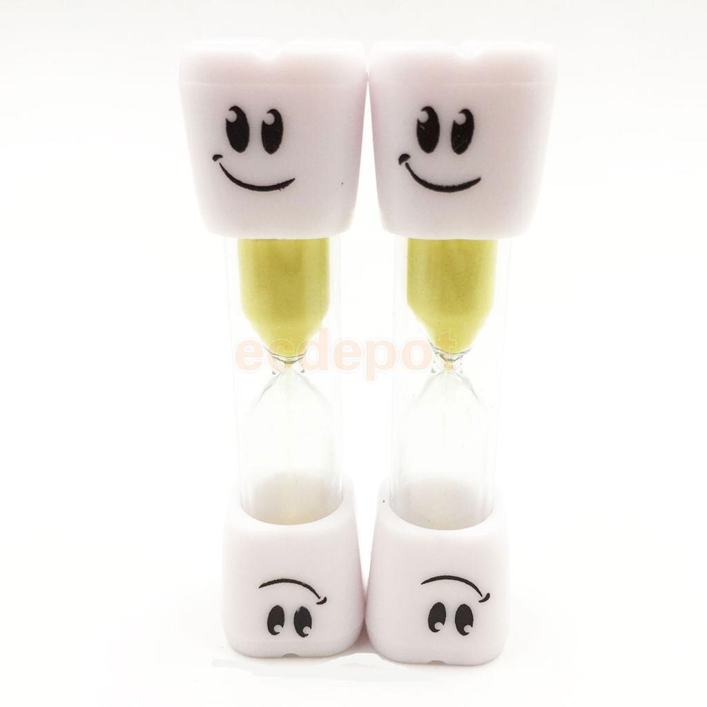 MagiDeal Glass Sand Toothbrush Timer Hourglass Kids Lovely Smile Sand Clock Timer 3 Minutes Xmas: Yellow