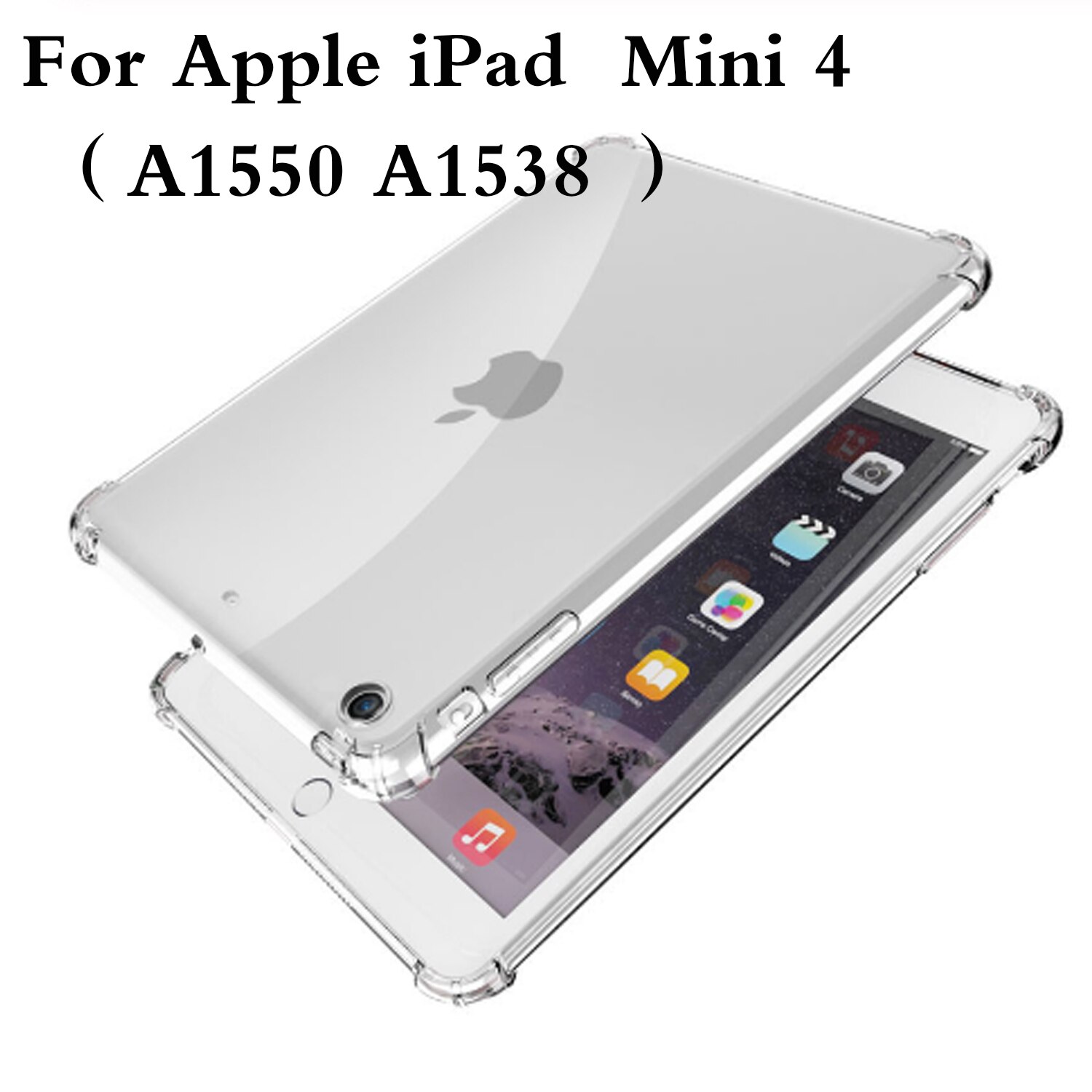 Dla iPad 9.7 2017 2018 2019 10.2 5th 6th 7th generacji przypadku odporność na upadek miękkie etui TPU dla iPad powietrza 1 2 3 Pro 9.7 10.5 11: For ipad Mini 4