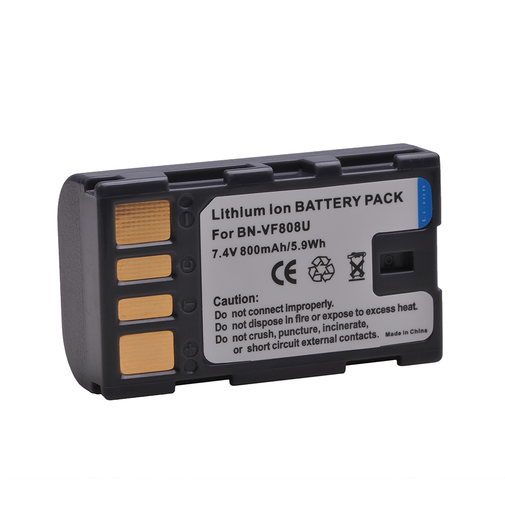 4 batteries BN-VF808 pour JVC BN-VF808U BN VF808 VF808U VF808US VF808UE, GZ-HD7, GZ-MG575, GZ-MG555, GR-D750, GR-D760