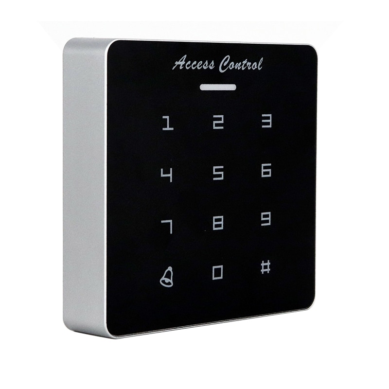 -DC12V Electronic Access Control Keypad RFID Card Reader Access Controller with Door Bell Backlight for Door Security Lock Sy
