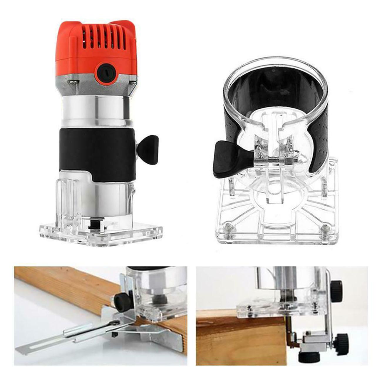 800W Woodworking Trimmer Handheld Engraving Slotting Trimming Tool 110/220V 30000RPM Wood Router Wood Electric Hand Trimmer