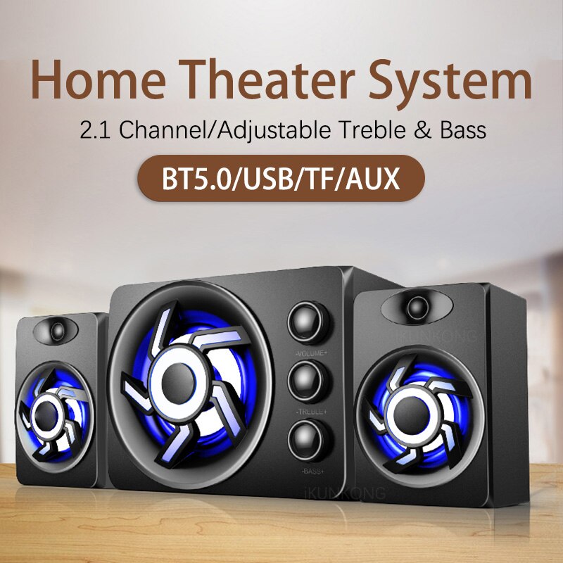 Bluetooth Bedrade Computer Luidsprekers Luidspreker Bass Subwoofer Aux Audio Home Theater Muziekspeler Speaker Pc Laptop Soundbox