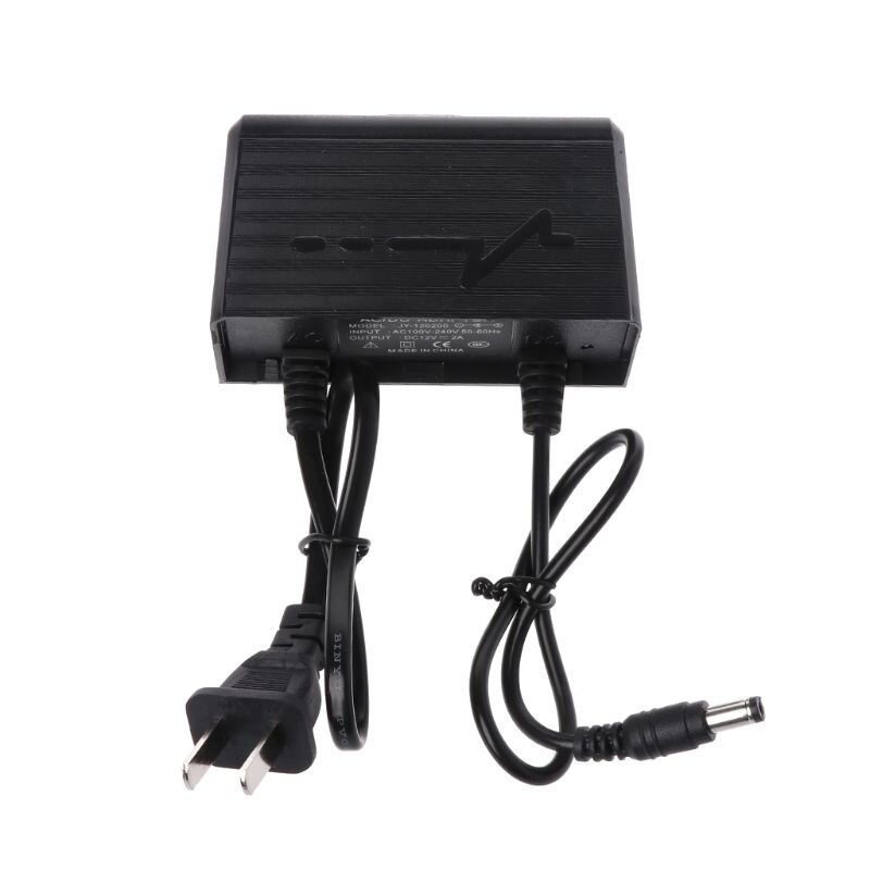 Fonte de alimentação ac dc carregador adaptador 12 v 2a ue eua plug impermeável ao ar livre para monitor cctv ccd câmera segurança