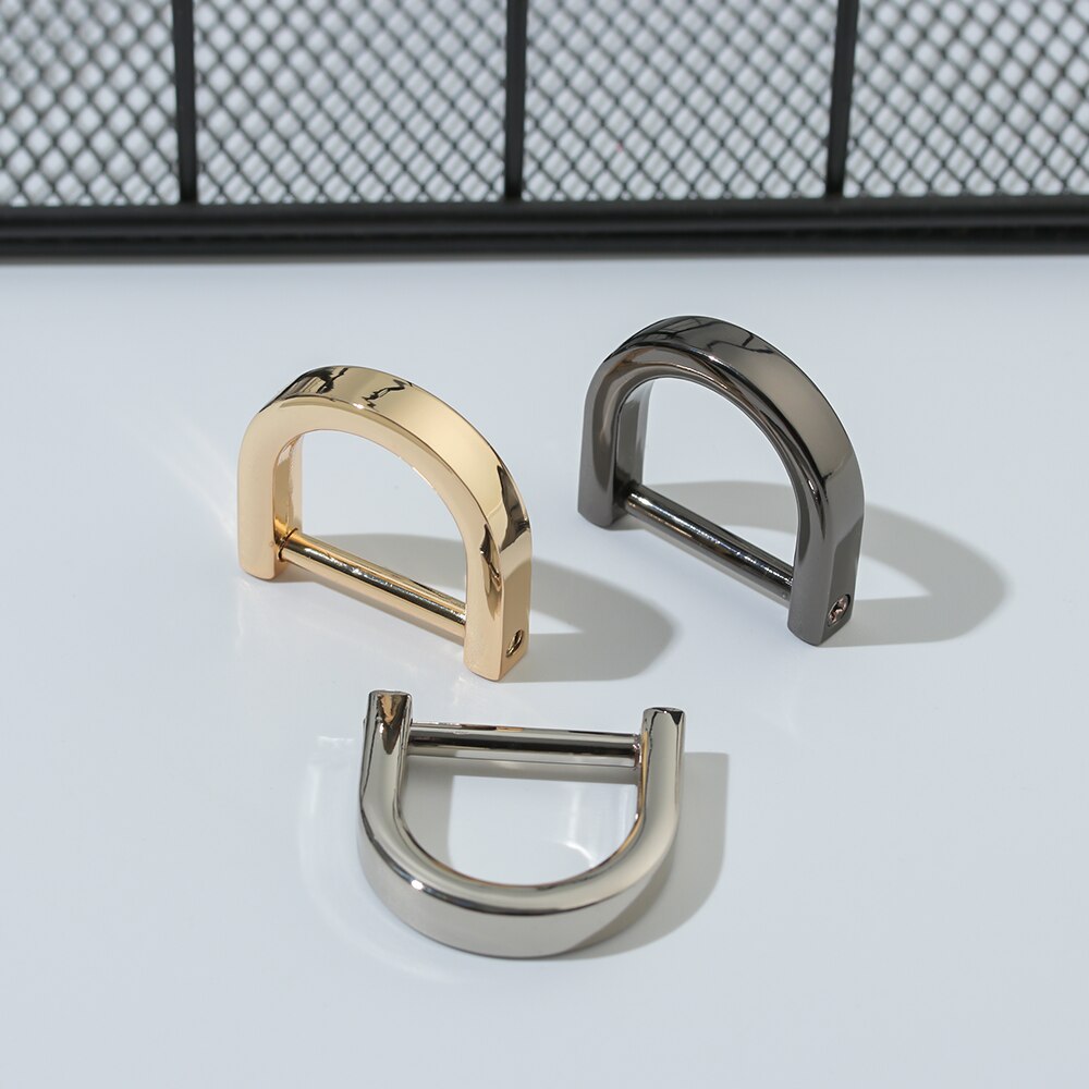 1Pc Metall Abnehmbare Offen Schraube D Ring Schnalle Schäkel Schließe für Leder Handwerk Tasche Gurt Gürtel draussen handgefertigt Zubehör