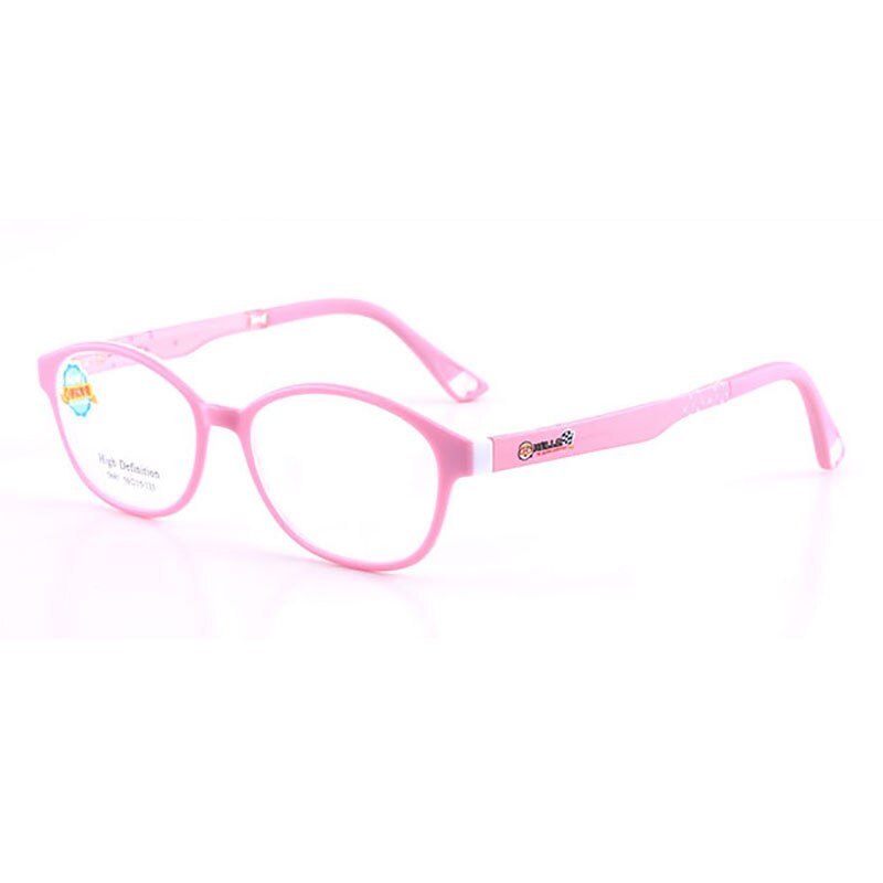 5691 Child Glasses Frame for Boys and Girls Kids Eyeglasses Frame Flexible Eyewear for Protection and Vision Correction: Pink